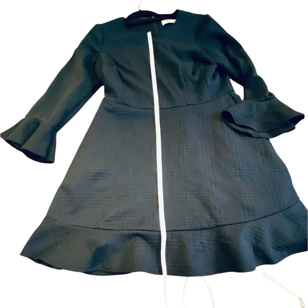 Eliza J Navy Blue Mini Dress with Flared Sleeves - Picture 6 of 7